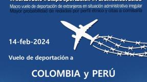 ||ALERTA|| Vuelo deportación COLOMBIA y PERÚ 14/02/2024