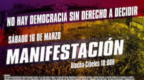 Manifestación en Madrid: No hay democracia sin derecho a decidir