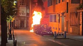Incidentes en Santander tras una convocatoria contra el toque de queda
